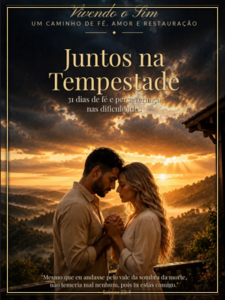 Capa do e-book Juntos na Tempestade